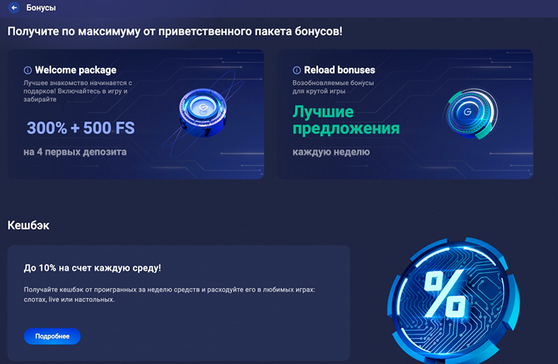 Страница с акциями