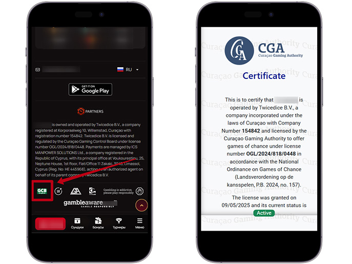 Лицензия онлайн казино