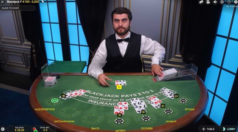 Blackjack с живым дилером