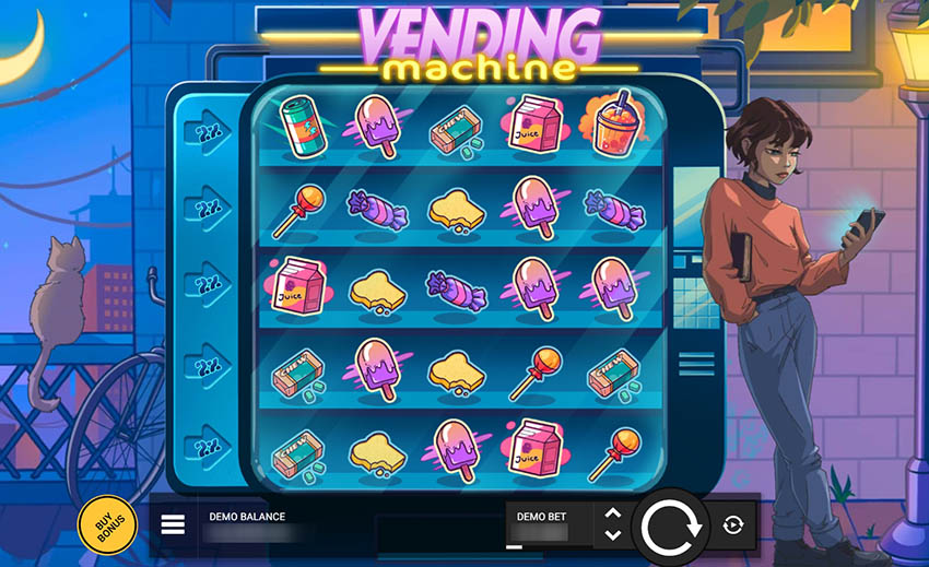 Игровое поле слота Vending Machine от провайдера Hacksaw